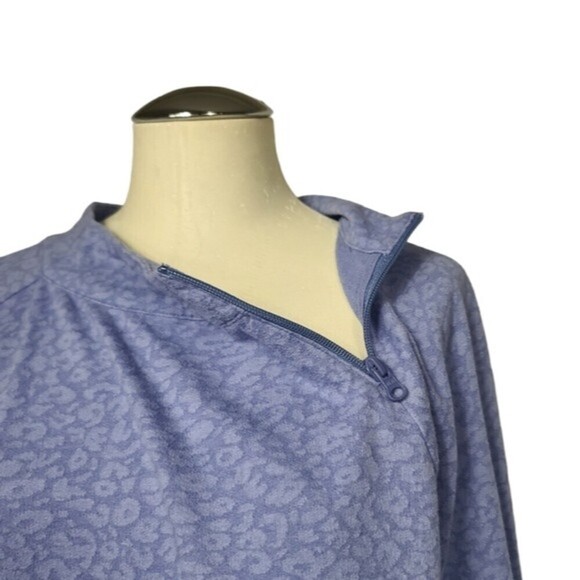 T By Talbots Asymmetrical Zip Pullover Sweatshirt XL - Picture 3 of 8